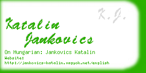 katalin jankovics business card
